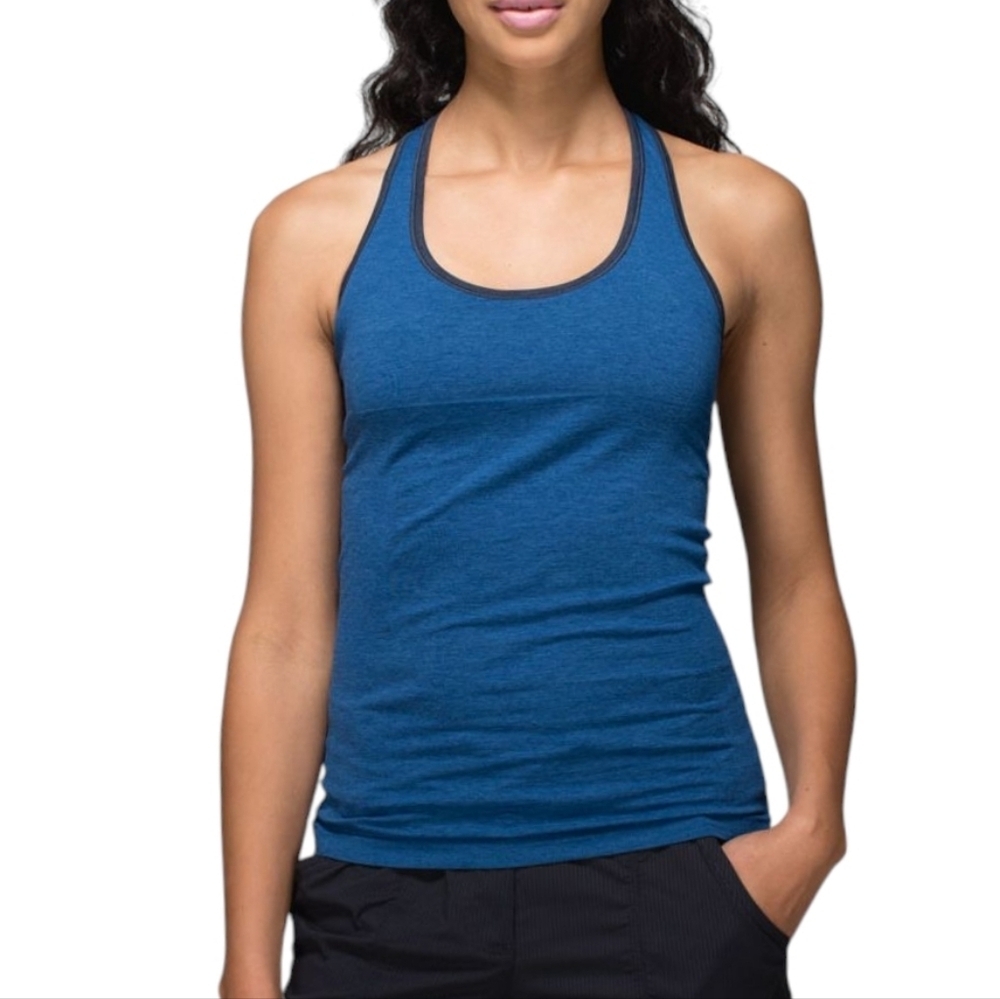 Lululemon Ebb to Flow Racerback Tank Women 6 Blue